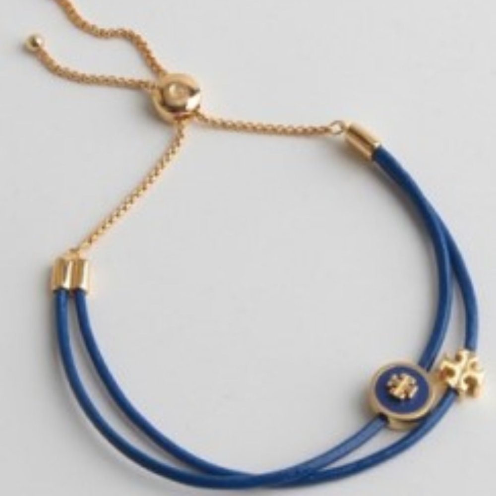 NWOT* Tory Burch Kira Enamel Logo Slider Bracelet